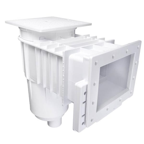 Duke Cannon Custom Molded 25160-011-101 Fiberglass ABS Standard Skimmer with Square Lid - Gray 25160-011-101 - main